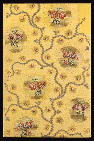 Brocaded silk panel